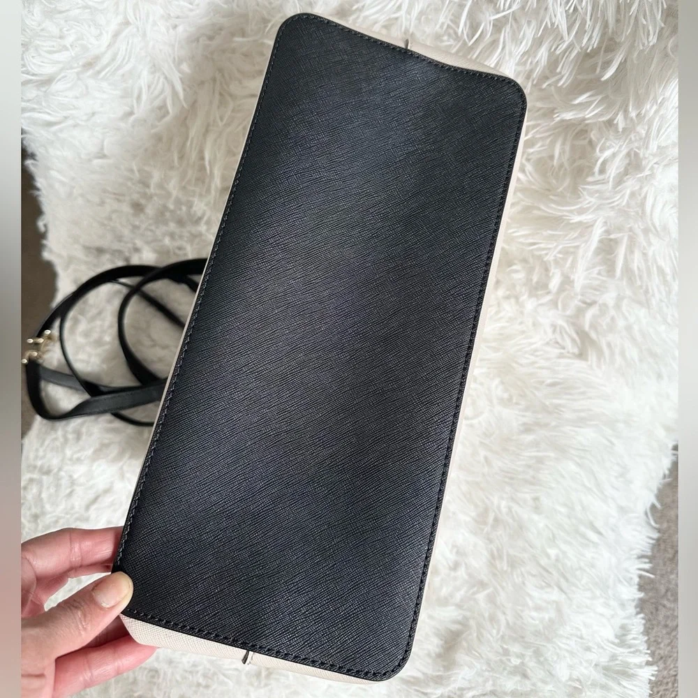 kate spade Cream and Black Two-Tone Satchel - Picture 5 of 6